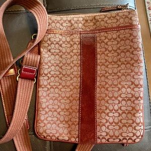 Coach burgundy crossbody